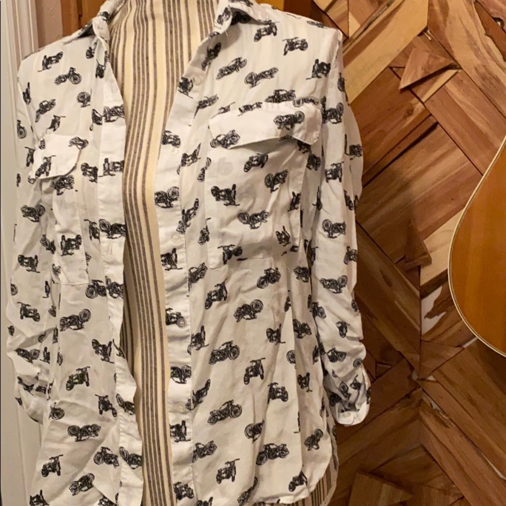 Motorcycle button down - Picture 2 of 4